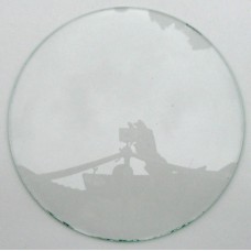 Kupat glas för golvur diam 300 mm